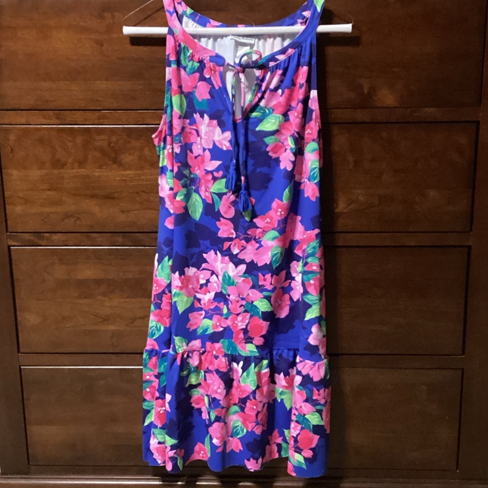Tommy Bahama Floral Coverup - Blue and Pink